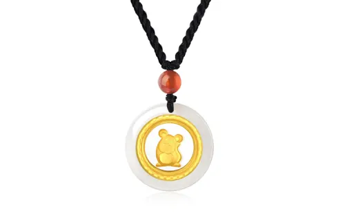 KING TAI SANG Alloy Chalcedony 925 Sterling Silver Necklaces Women's