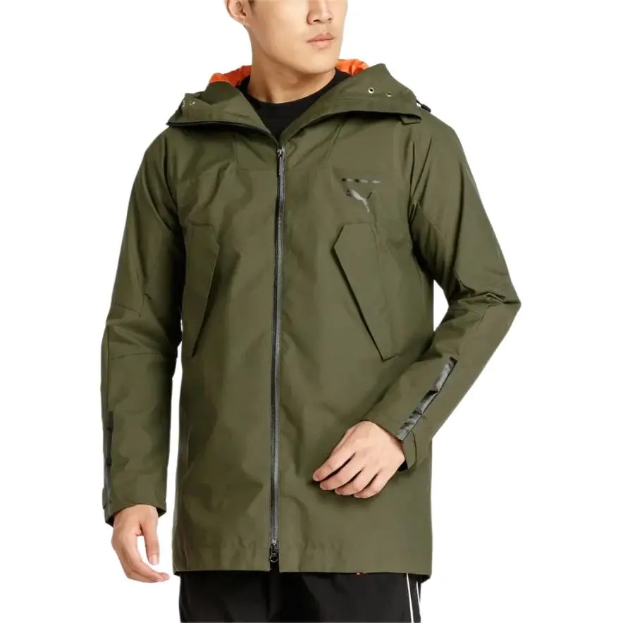 PUMA Trench Coats Men's Green Hooded Moderate Other