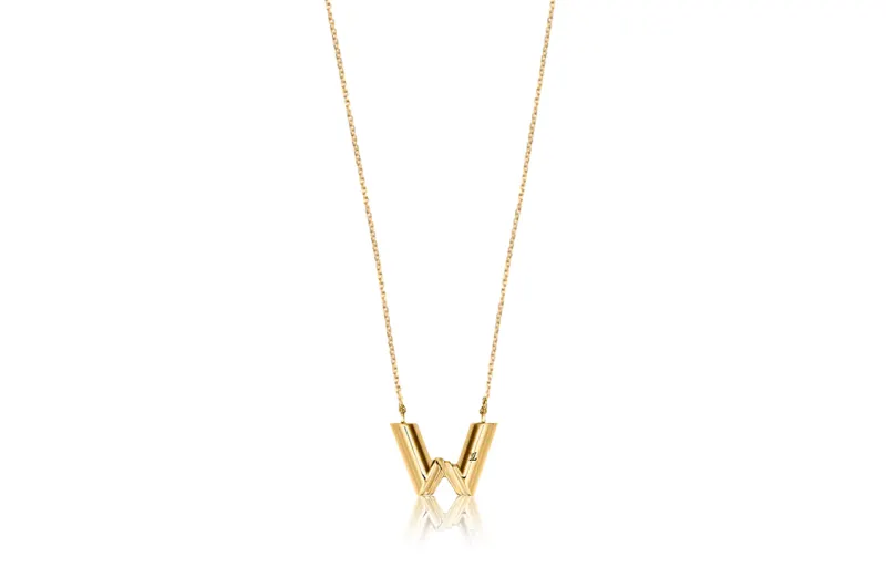 LOUIS VUITTON Lv & Me Necklace Letter W