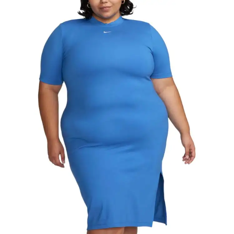 Nike Sportswear Essentials Short Sleeved Dress Women's Starry Blue