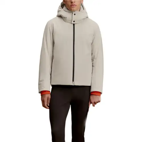 HERMES Jackets & Coats Men's Lime Gray