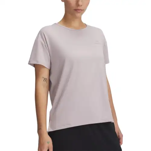 Under Armour RUSHVanish Energy SS25 Drop Shoulder Sleeve T Shirt Women's Gray Daybreak