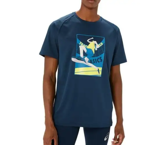 Asics Track And Field Clothing Men's Blue