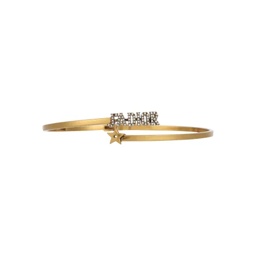 DIOR Metal Necklaces Women's Vintage Gold