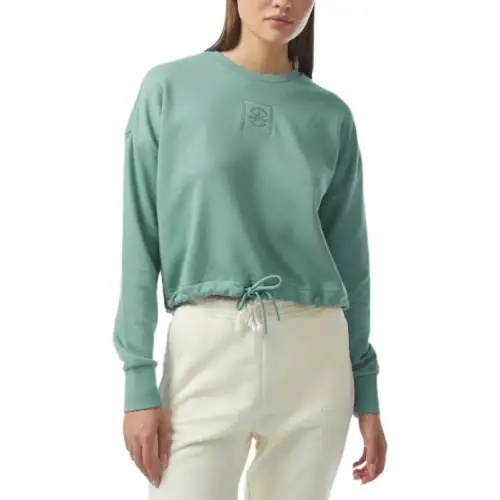 Converse CHUCK TAYLOR Embro Crew Sweatshirt Women's Green