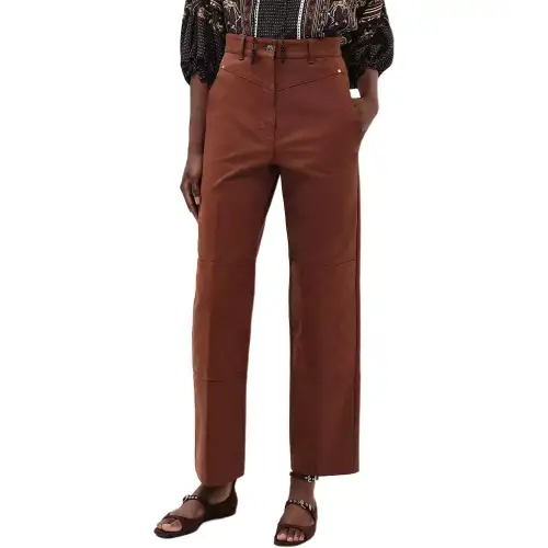 HERMES Cargo Pants Women's Brown