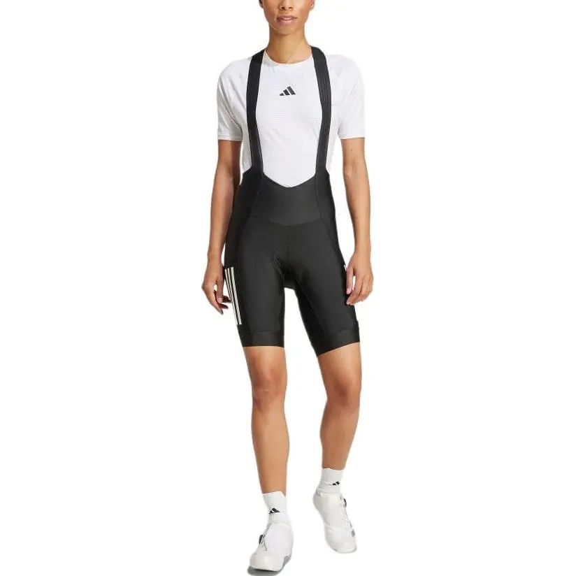 Adidas Free Shipping With AdiClub Essentials 3 Stripes Padded Cycling Bib Shorts