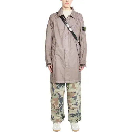 Stone Island Membrana 3L Tc crinkled raincoat