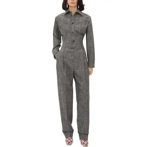 Bottega Veneta FW24 Casual Pants Women's Gray