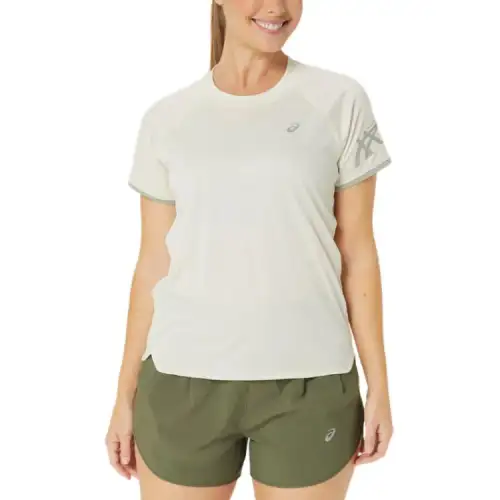 ASICS SILVER T Shirt Women's Birch Wood