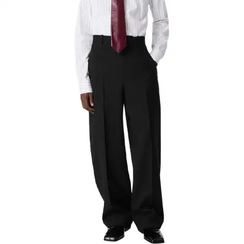 Bottega Veneta SS25 Casual Pants Men's Black
