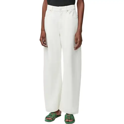 LOEWE Logo Patch Wide Leg Jeans