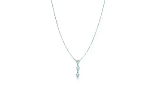 TIFFANY & CO. Elsa Peretti® Sterling Silver, Diamonds Necklaces Women's Silver
