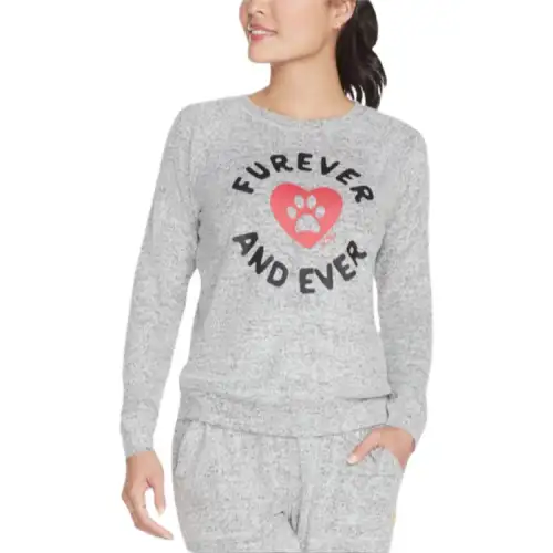 Skechers BOBS Furever Cozy Pullover Knitwear Women's Gray