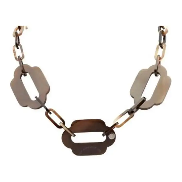 HERMES Bubali Cornu Necklaces Women's Colorless