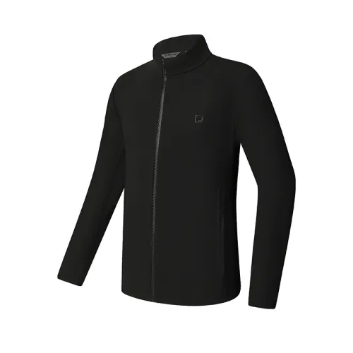 FILA Golf Jackets Men's Pitch Black Stand Collar Moderate Other