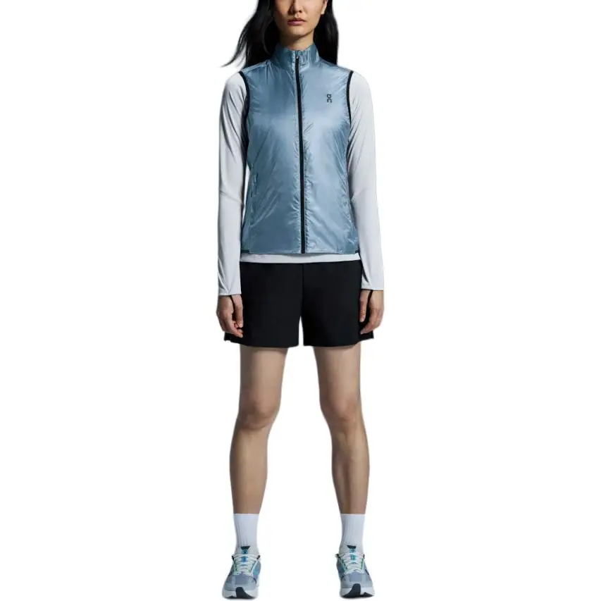 On Weather Vest Women's Light Gray Blue