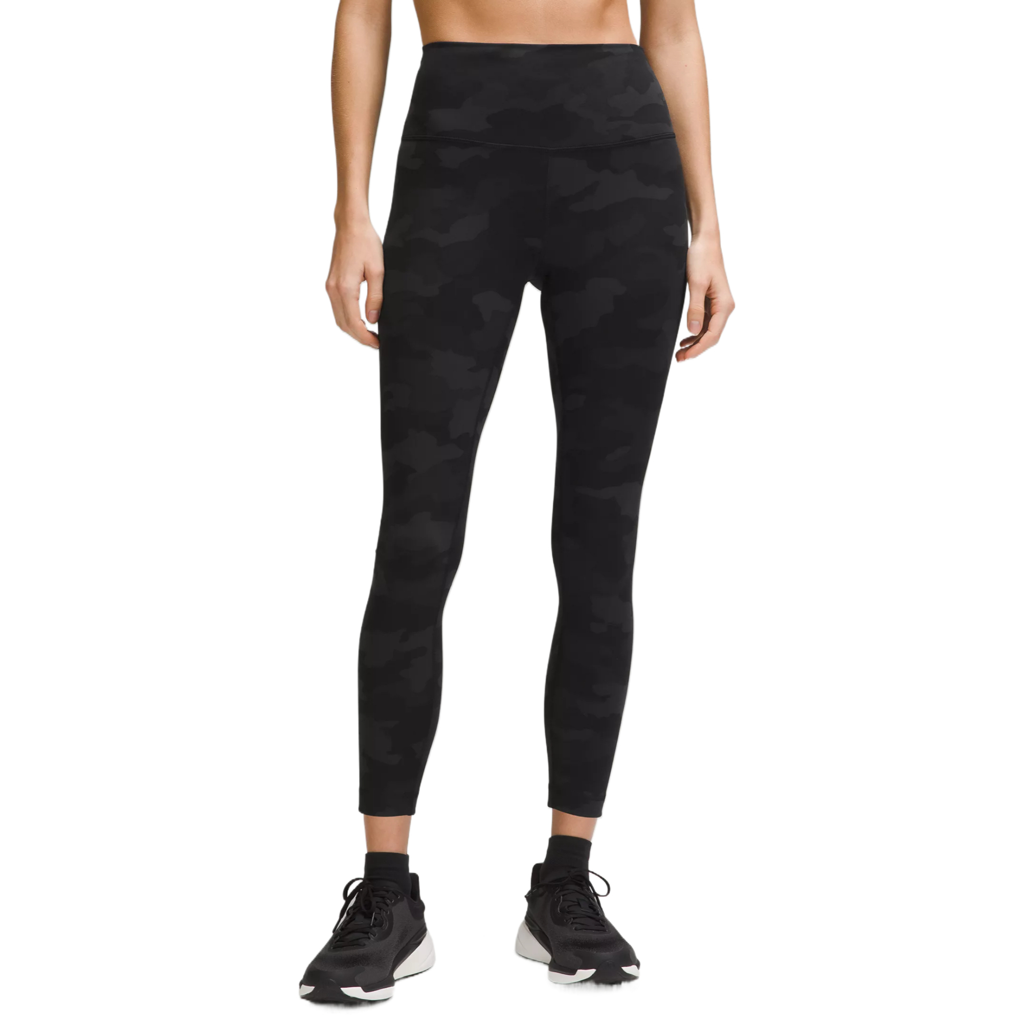 Lululemon Wunder TrainEverlux™ Yoga Pants 25′ Women’s Camouflage Black Gray