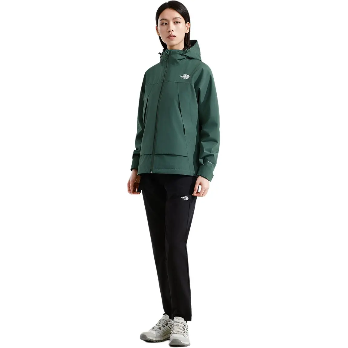 THE NORTH FACE Waterproof, Windproof, And Abrasion Resistant Windbreaker Jacket Women's Duck Green