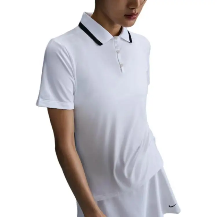 Nike Polo Shirts Women's White Polo Collar Moderate Other