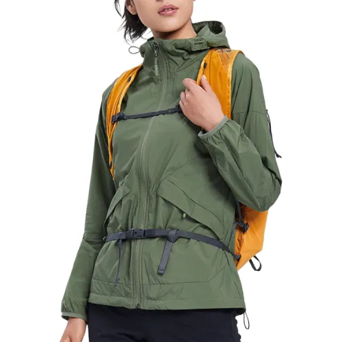 THE NORTH FACE Jackets Women's Green Hooded Thin Other
