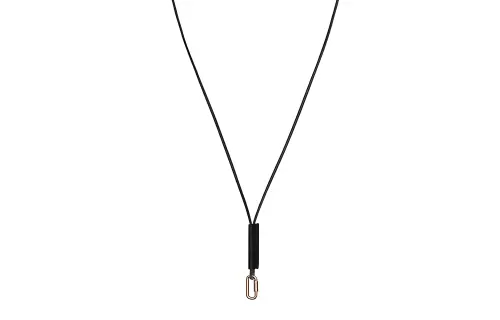 HERMES Curiosite Necklaces Women's Black