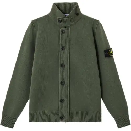 STONE ISLAND High neckline Button Cardigan