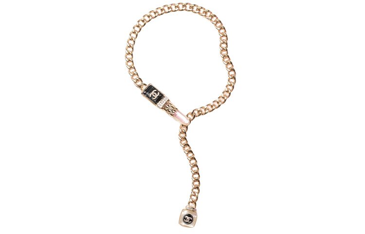 CHANEL Fashion Trend Metal Necklace Women's Gold