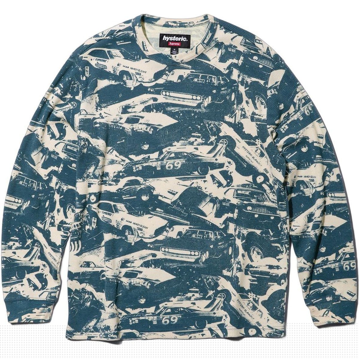 Мужская футболка Supreme x HYSTERIC GLAMOUR (синяя)