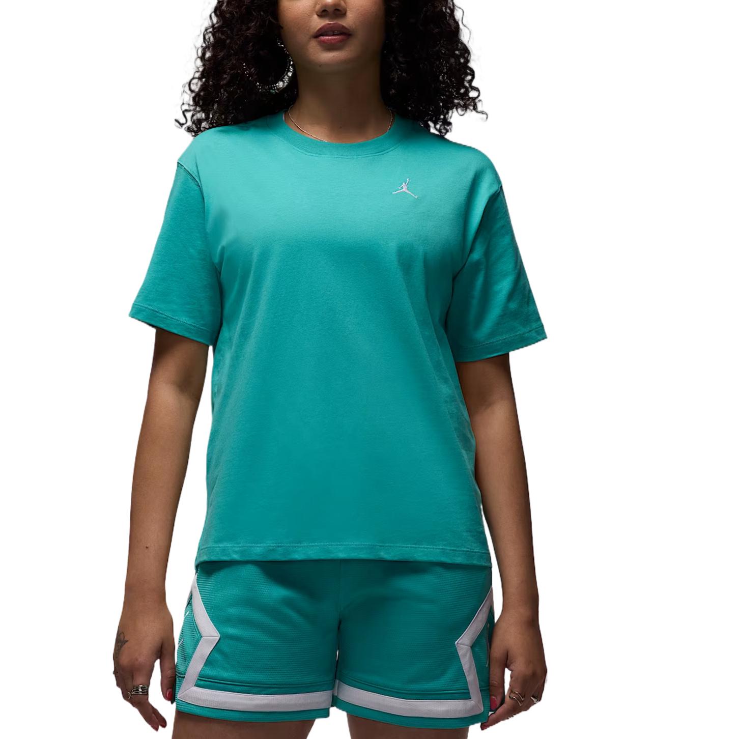 Jordan ESSENTIALS SS25 Drop Shoulder Sleeve T Shirt Women's Green