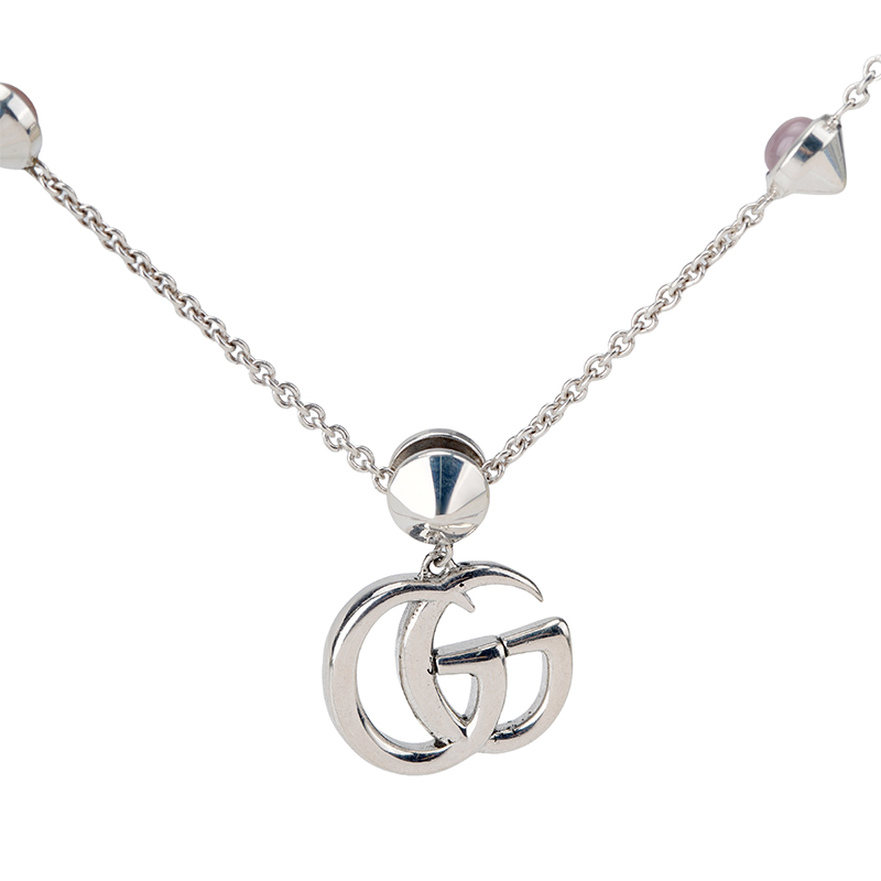 Колье Gucci G Logo 925 (серебряное) — фото 2