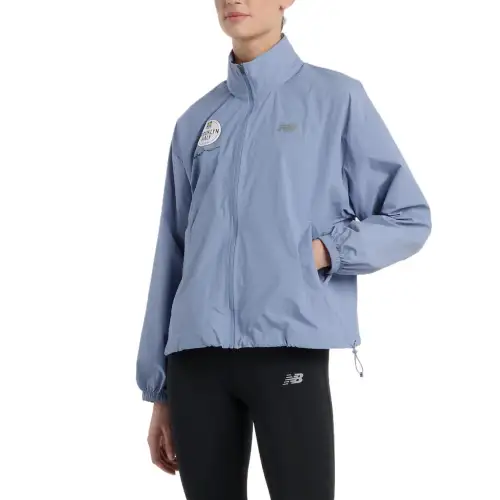 New Balance RBC Brooklyn Half Collection Athletics Packable Jacket Women's Blue