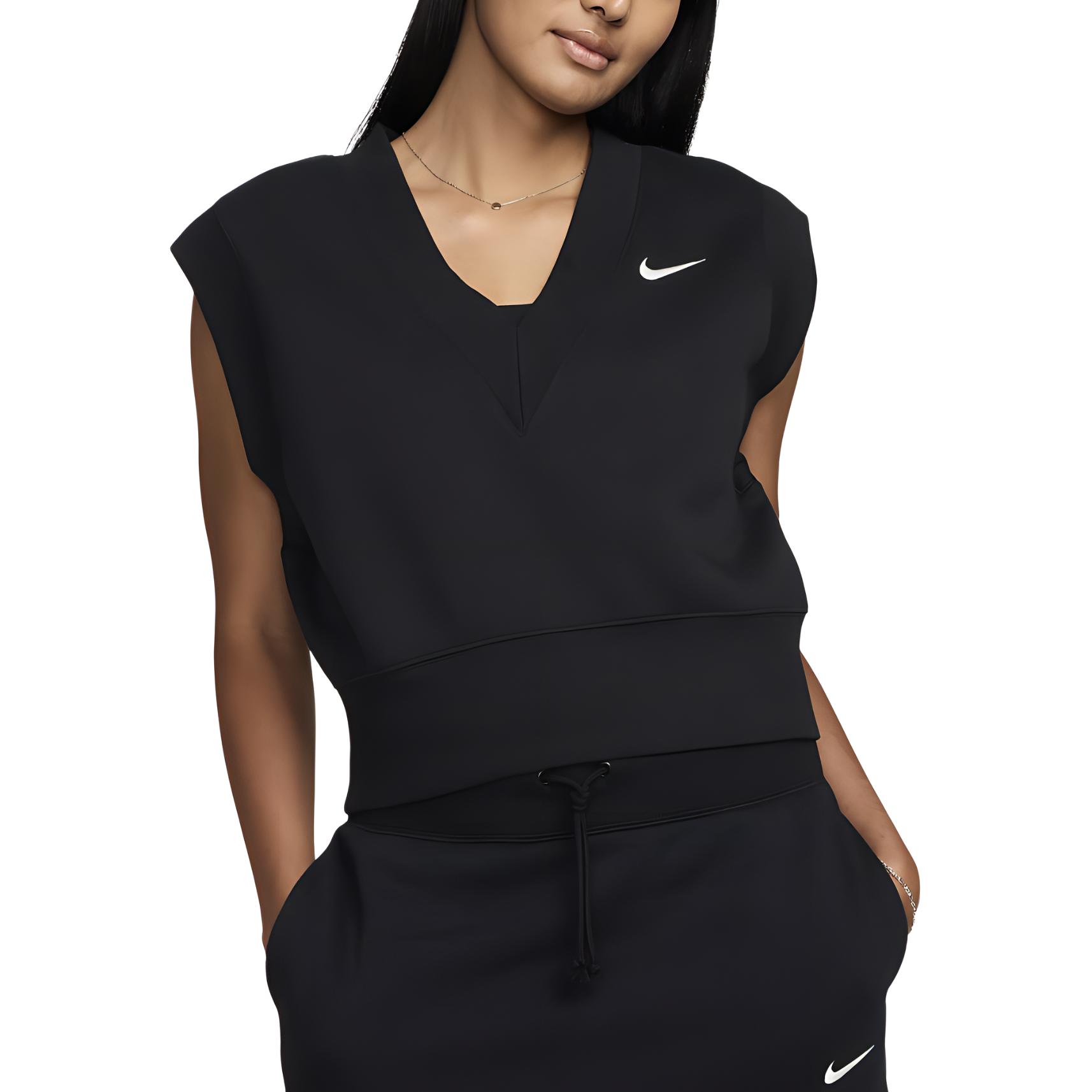 Женская футболка Nike Sportswear Phoenix Fleece (черная)