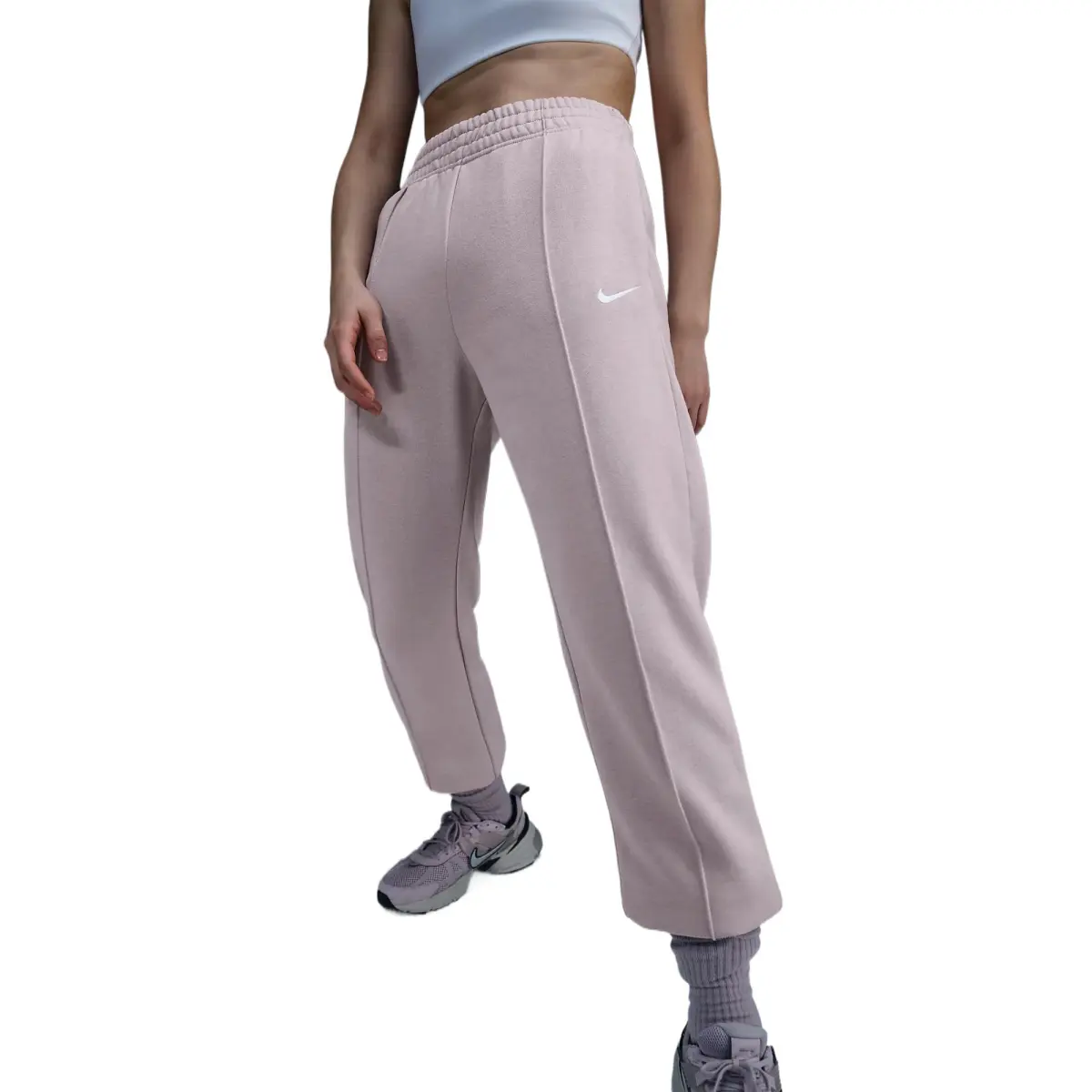 Nike SwooshSportswear Essentials Casual Pants Women's Platinum Purple/White