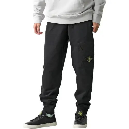 STONE ISLAND Cargo Pants Men's Black