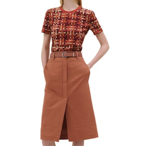 HERMES Regular T Shirt Women's Red