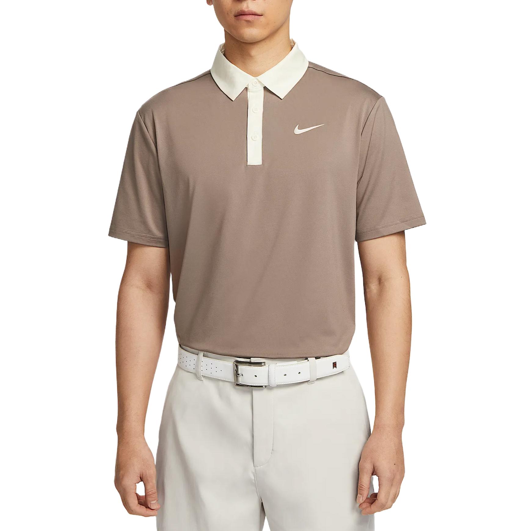 Nike Dri Fit Golf Clothing Men’s Mink Brown/Light Ivory White/Light Ivory White