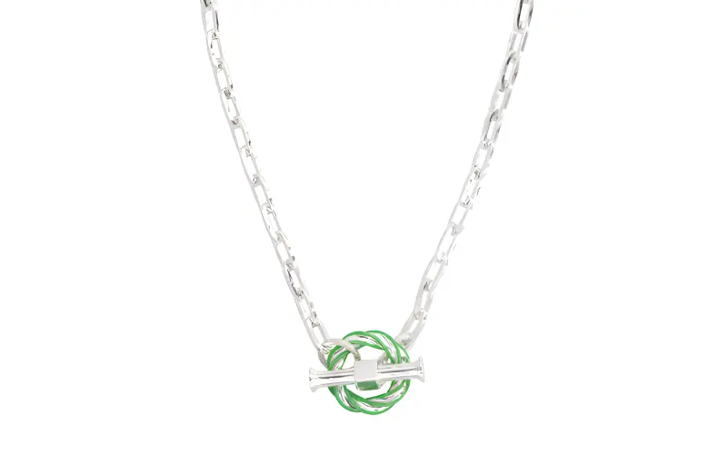 Bottega Veneta Necklaces Women's Silver