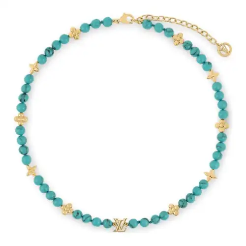LOUIS VUITTON MY LV PEARL Metal Necklaces Unisex Green