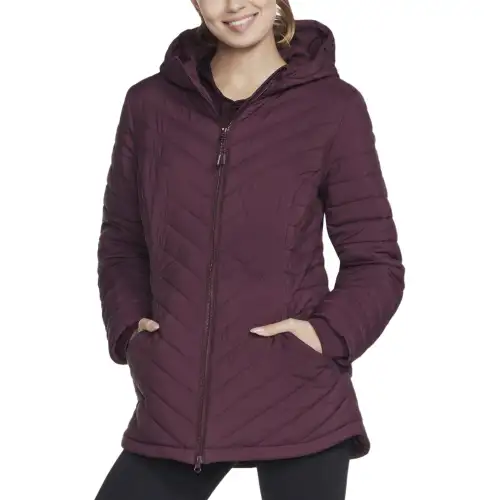 Skechers GO SHIELD Everyday Parka Jackets & Coats Women's Purple