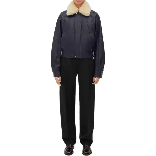 Bottega Veneta FW24 Jackets & Coats Women's Dark Marine Blue