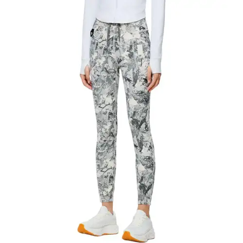 Anta Sports Pants Women's Euryale White/All Over Print