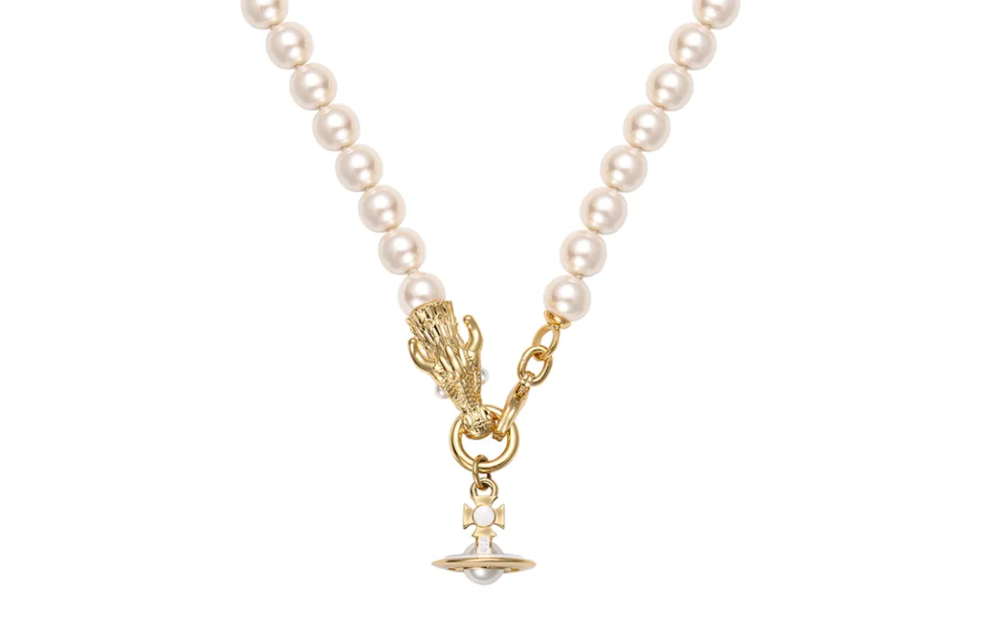 Vivienne Westwood Pearl Necklaces Women's Gold