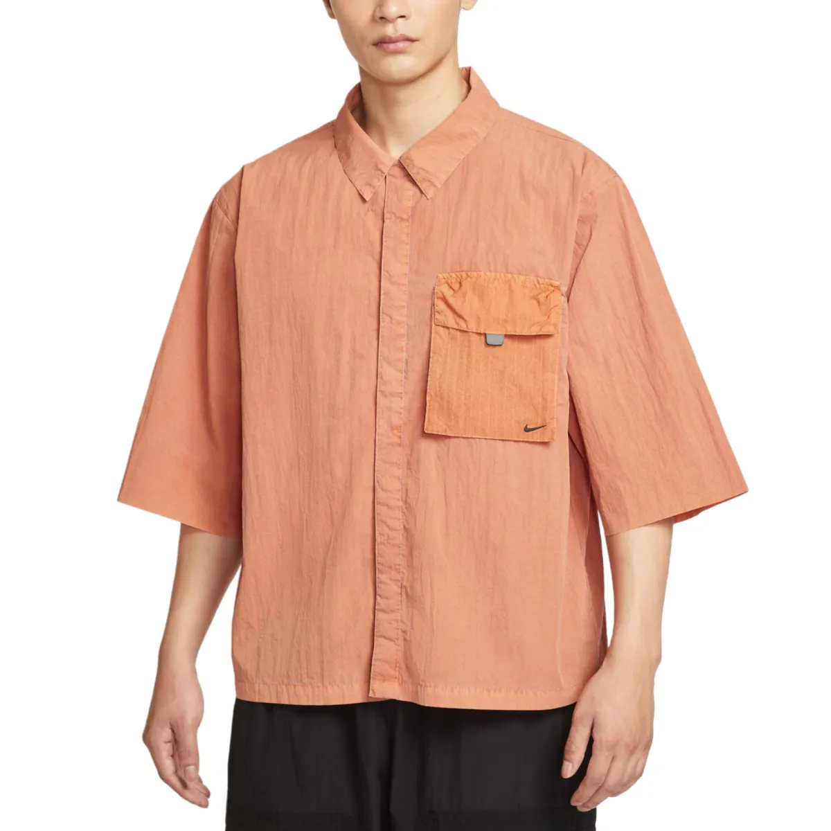 Nike Swoosh Shirts Men's Monarch/Black Lapel Moderate
