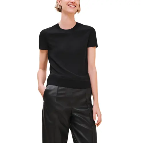 HERMES Sweaters Women's Black Crew Neck Moderate Other