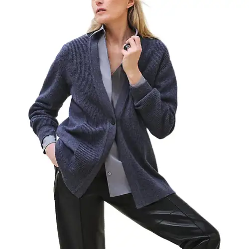 HERMES Cashmere Sweater Women's Crystal Purple