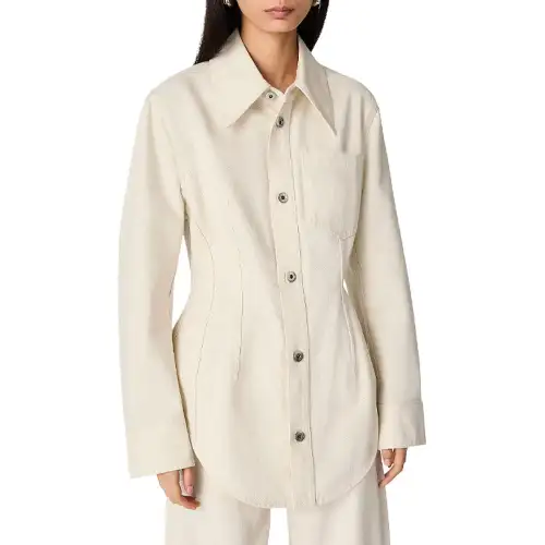 Bottega Veneta Long Sleeved Denim Shirt