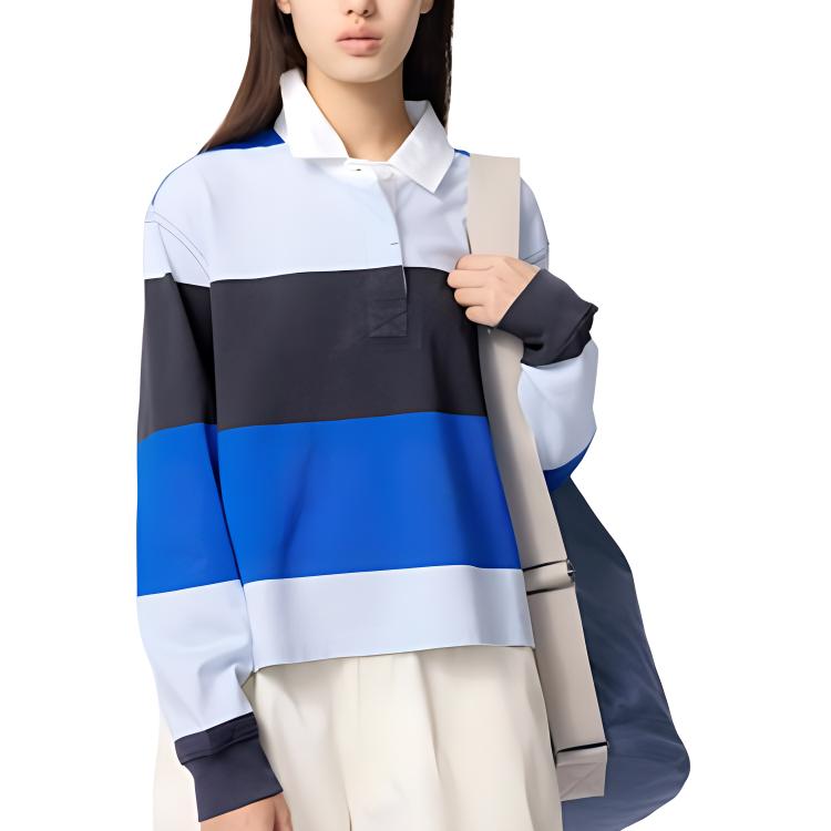 Женская футболка UNIQLO x JW Anderson (сине-черная)