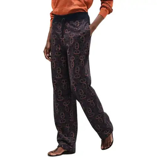 HERMES Chaine D'Ancre SS25 Casual Pants Women's Brown