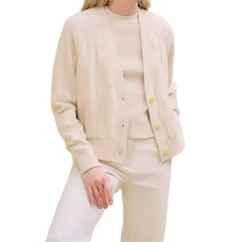 HERMES FW24 Knitwear Women's Natural White